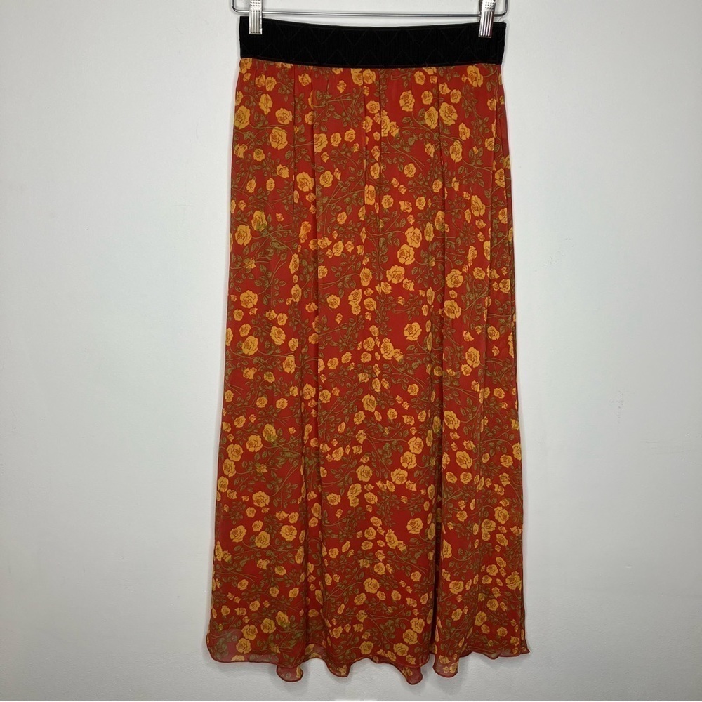 Lularoe floral maxi skirt size XS‎
